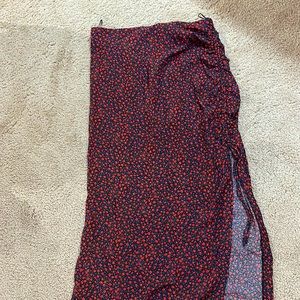 Zara skirt with slit and ruching